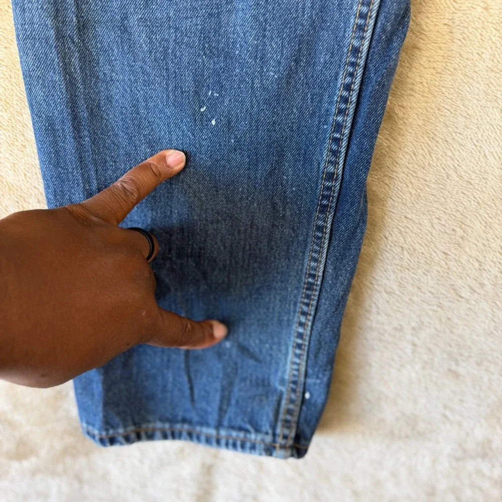 Vintage Levis 550 Mens Relaxed Fit Tapered Leg Jeans 36x34 Medium Wash USA Made